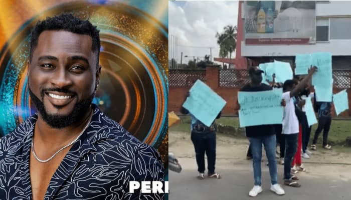 BBNaija S6: Pere’s fans invade Lagos streets to demonstrate over white room twist