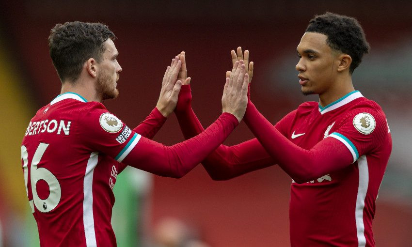 Liverpool fullbacks enjoyed mocking Man Utd fans at Old Trafford