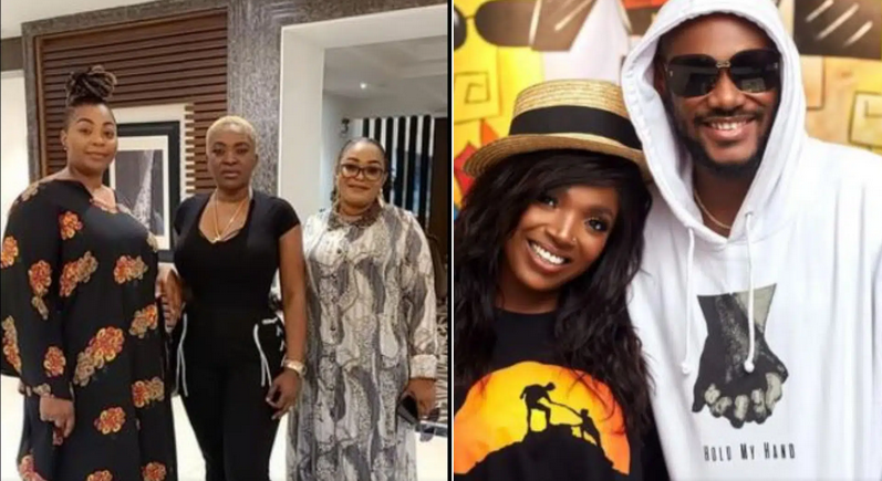 Nigerians show concern for Annie Idibia as 2face sisters connect with Pero