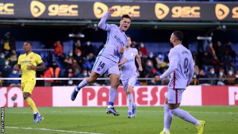 La Liga: Barca strike late to snatch win from Villarreal