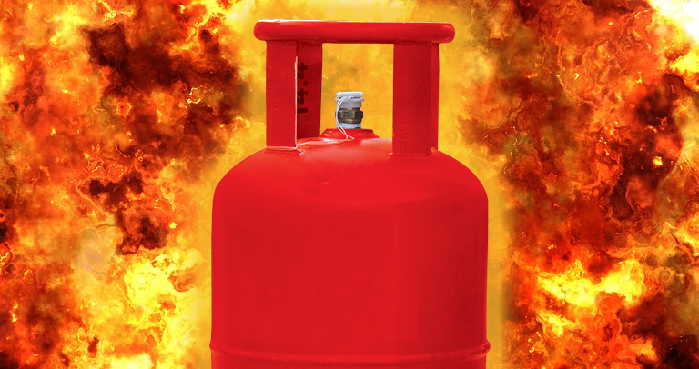 1 killed, 6 injured in gas cylinder blast