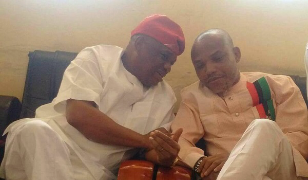 ‘Unsolicited Visit’: Orji Kalu cannot be trusted; we’ll hold him, DSS responsible if anything happens to Nnamdi Kanu in detention – IPOB