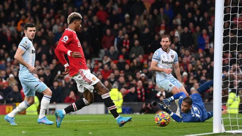 EPL: Marcus Rashford snatches late win for Man Utd