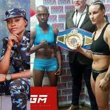 Nigerian Police Constable wins  WBF World Super Bantamweight title belt