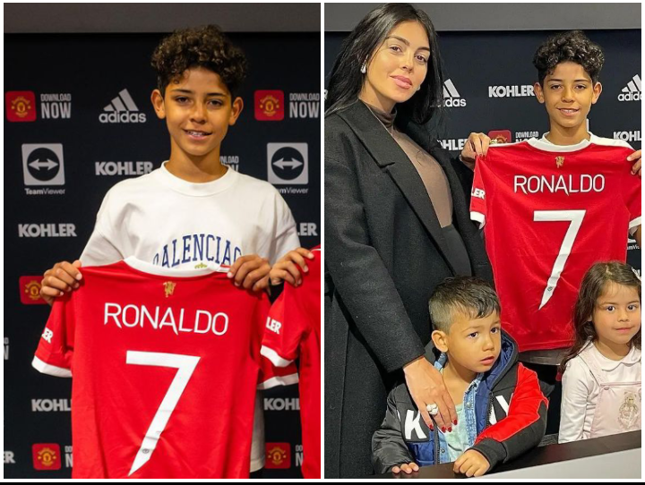 Ronaldo Jr. signs first contract with Manchester United