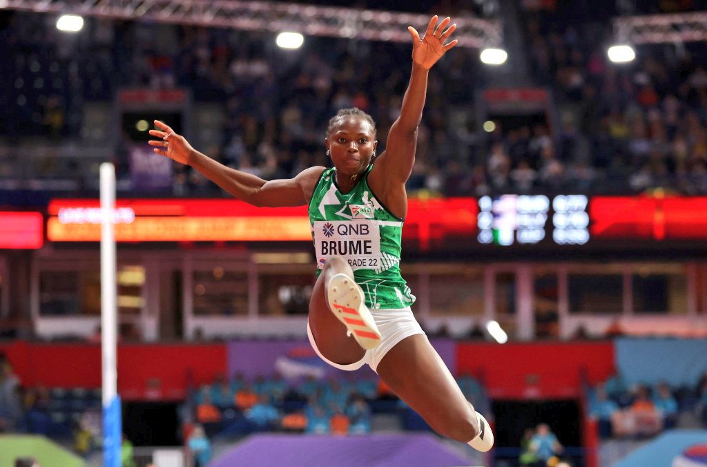 Ese Brume wins Silver medal at World Indoor Championship