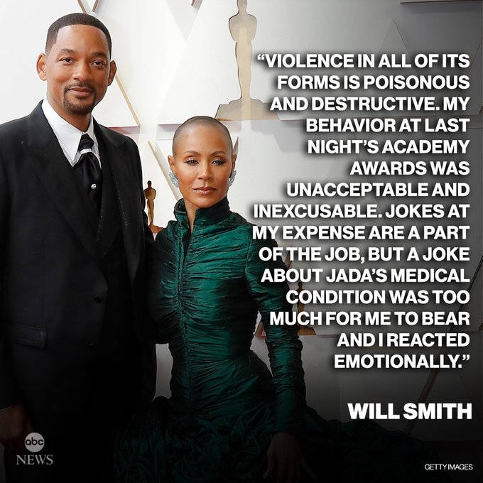 2022 OSCARS: AMPAS probes Will Smith’s assault on comedian