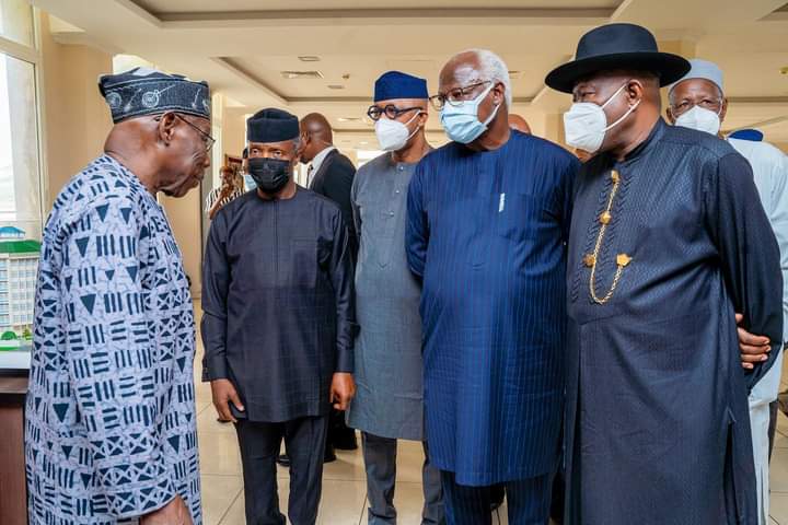 Osinbajo, Jonathan, Obasanjo meet in Abeokuta, details emerge