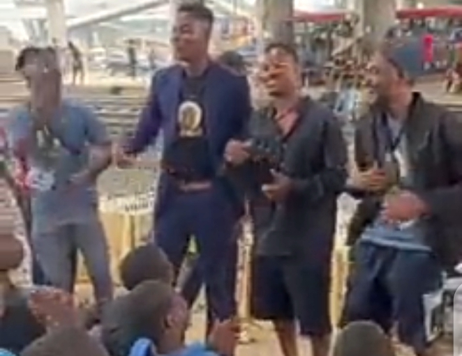 Manchester United legend patrice Evra visits Oshodi in Lagos