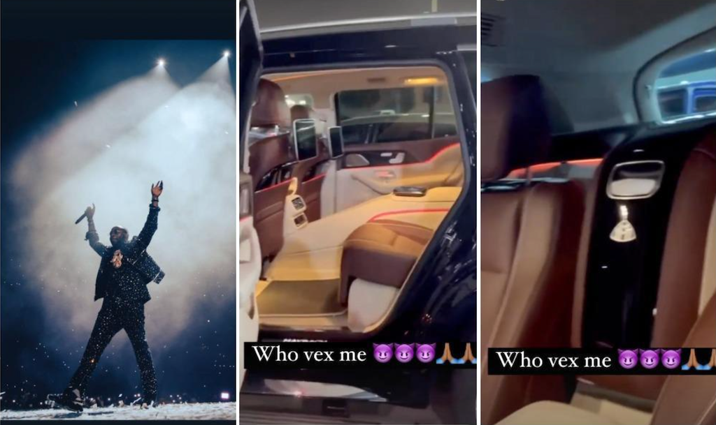 Davido splashes London O2 arena spoils on Maybach
