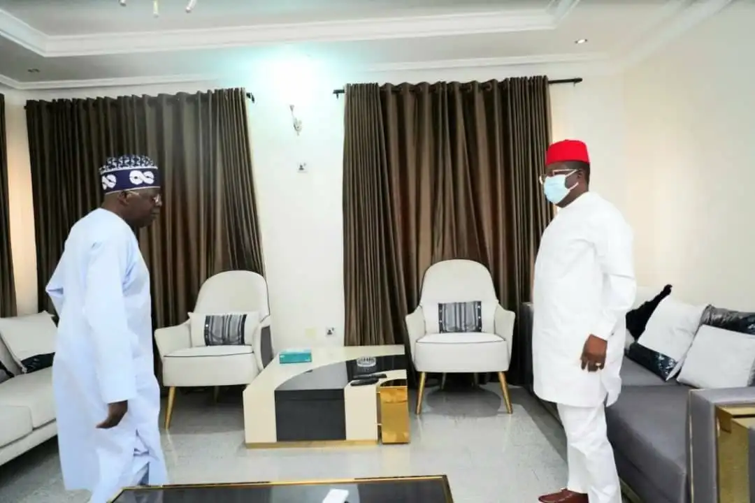 Ebonyi Governor, Dave Umahi, Tinubu meet in Abuja