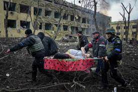Russian troops drop bombs on children’s hospital in Mariupol