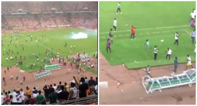 FIFA, CAF set to sanction Nigeria over fans pitch invasion