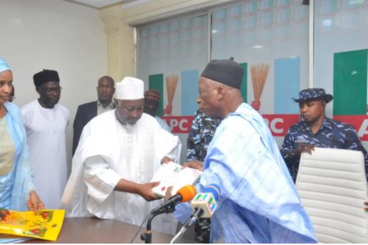 Adamu receives Certificate of Return as APC Chairman