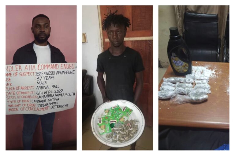 Drug courier, Ezekwesili, caught with hallucinatory drug skunk