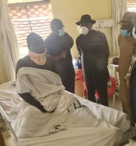 Auto crash: Jonathan visits injured police officer in hospital