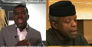Reno Omokri tackles VP Osinbajo, says declaration speech watery