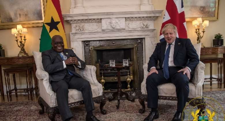 Ghana President Akufo-Addo meets British Prime Minister to strengthen cooperation between both countries