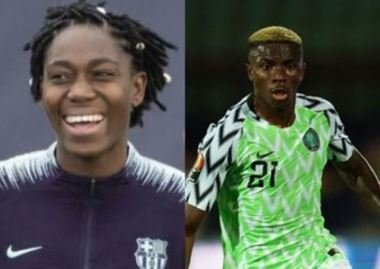 Oshoala, Osimhen mock Ikpeba over bicycle kick comment