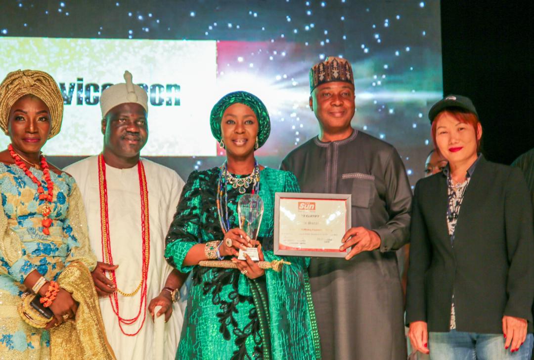 Fmr Senate President, Saraki’s wife bags Sun Newspaper award
