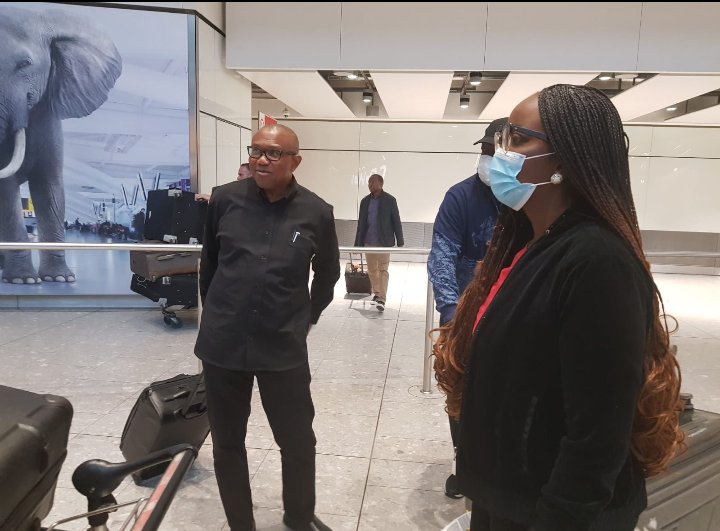 PHOTOS: Presidential hopeful, Peter Obi arrives in London, to visit Prime Minister