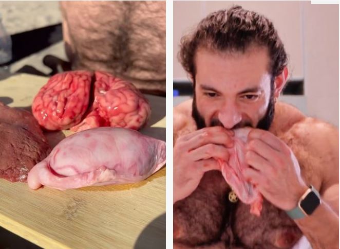 Weird! Man dubbed ‘Wolverine’ over raw meat diet, says ‘brains’ are his favourite