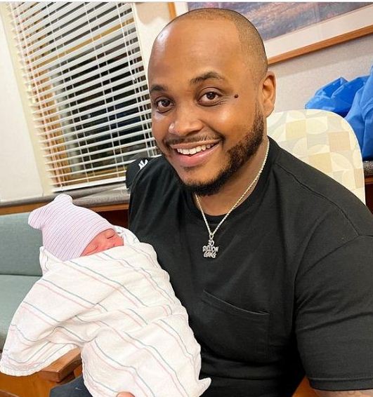 Davido’s cousin, Sina Rambo welcomes baby girl