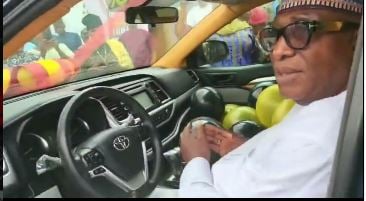 Veteran actor oga Bello receives brand new SUV on his 70th birthday