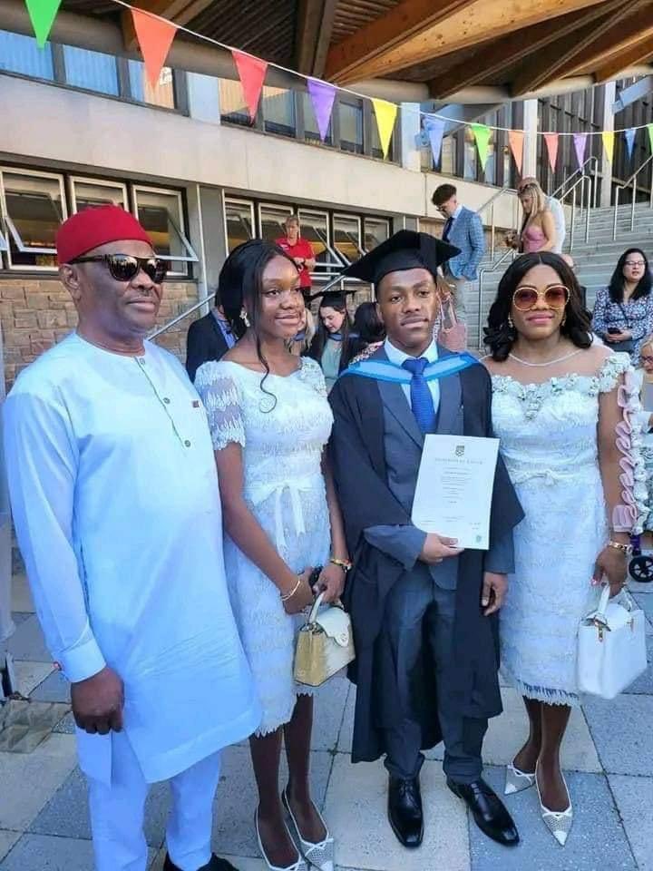 ASUU Strike: Nigerians criticise Gov. Wike as son graduates from UK University six years after he ended state’s foreign scholarship