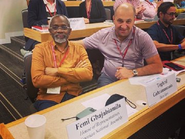 Netizens slam Gbajabiamila for flaunting Harvard photographs