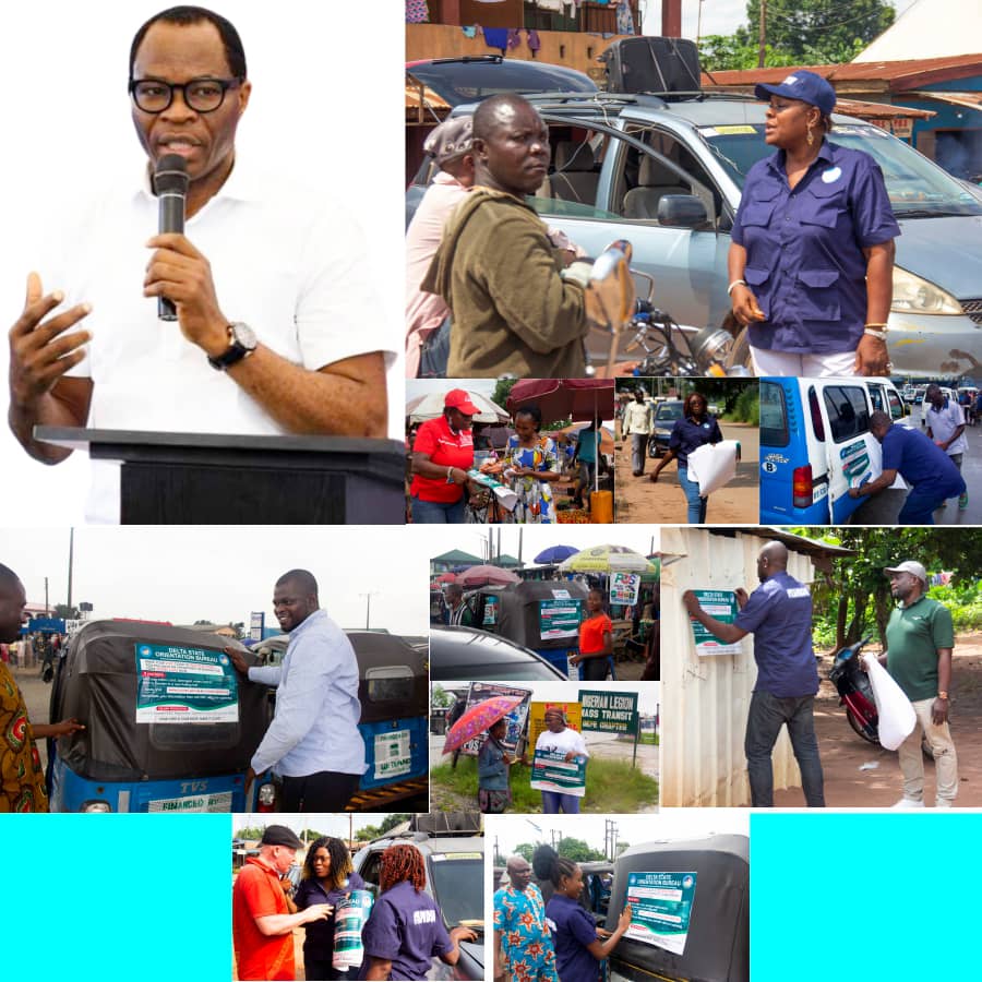 Delta State Orientation Bureau Enlightenment campaign on Continuous Voter Registration (CVR) and Collection of PVC team ongoing