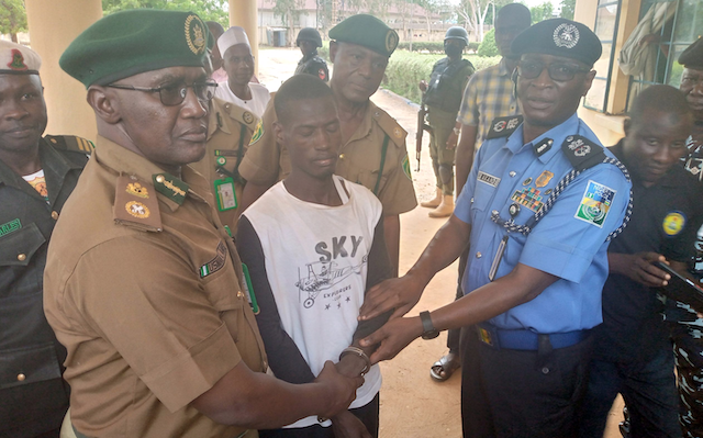 PHOTO: Police rearrest Kuje prison escapee in Adamawa