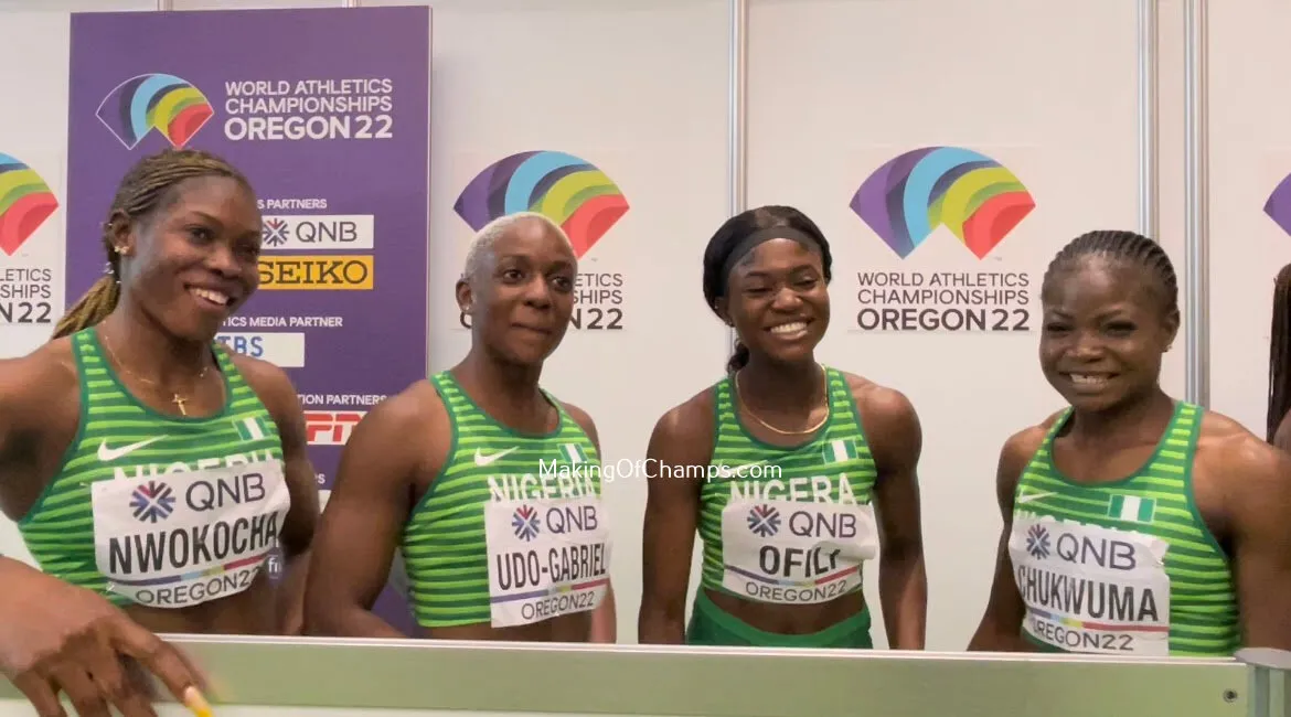 World Championships: How Nigeria Women’s 4×100 relay team broke African record