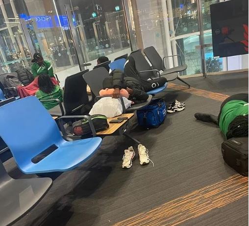Falconets stranded, sleep on floor at Turkey airport [Photos]