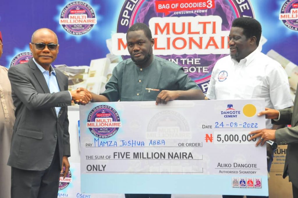 Man preparing for marriage wins N5 million from Dangote promo