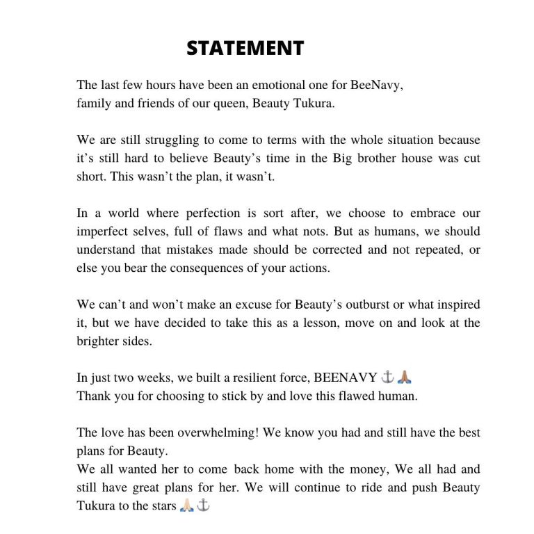 BBNaija 7: Beauty’s mgt team reacts to her disqualification