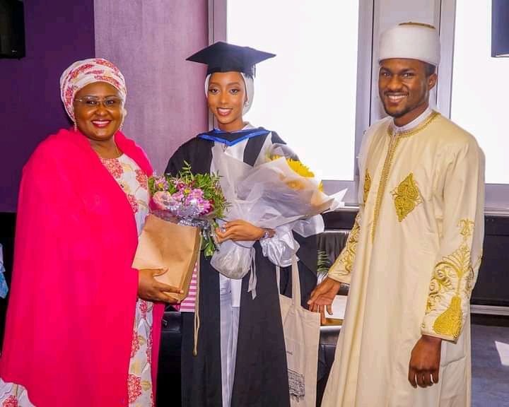 Buhari’s daughter_inlaw, Zahra bags first class from a foreign university+photos