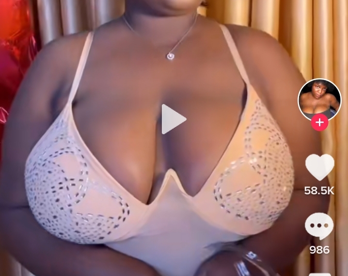 Netizens stunned, left in disbelief as voluptuous lady marks 19th birthday