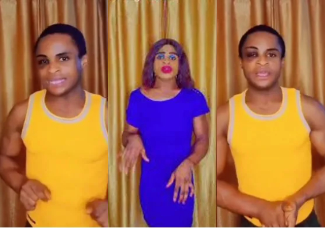 Abuja crossdresser, Area Mama beaten up for doing ‘hookup’ by area boys [Video]
