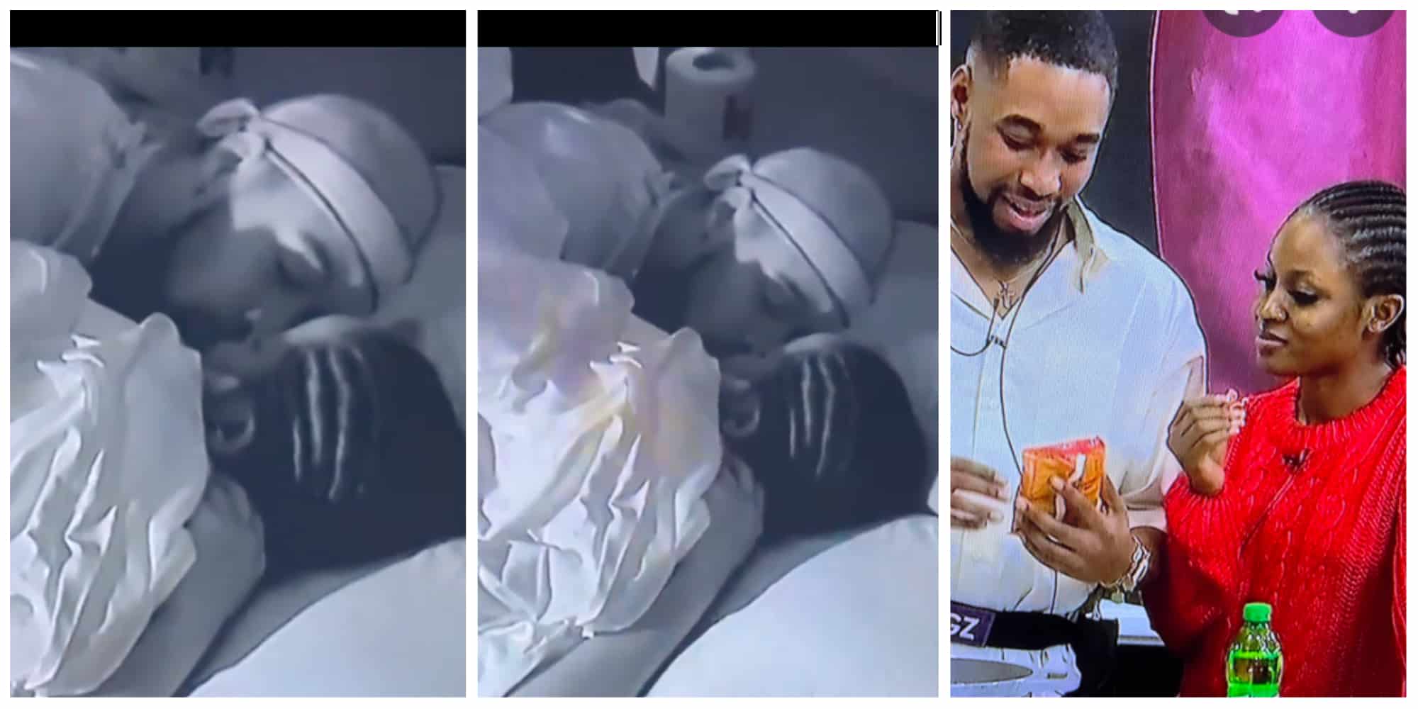 BBNaija: Phyna calls Sheggz ‘woman wrapper’ as he gets intimate with Bella after fight