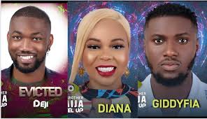 BBNaija: Giddyfia, Diana and Deji evicted