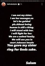 “You gave my sister a ring”- Halima Abubakar’s sister accuses Apostle Suleman