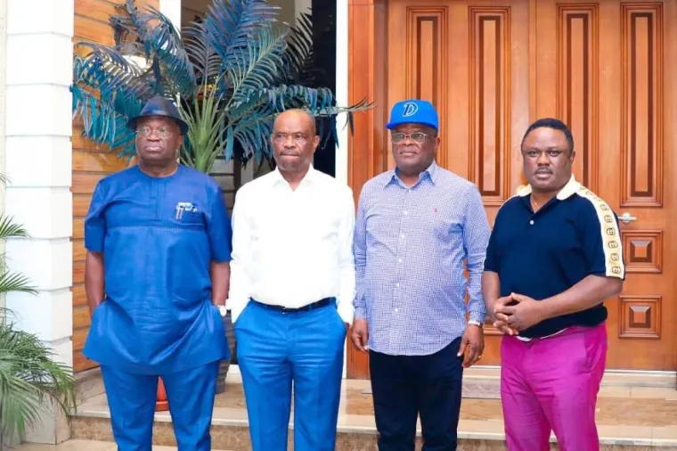 Gov. Ben Ayade and Dave Umahi visits Wike in Rivers state