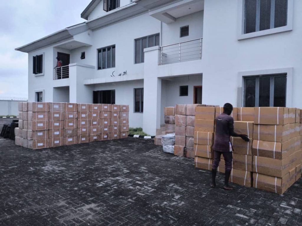 BREAKING: NDLEA busts mansion in VGC, discover 13million pills of Tramadol