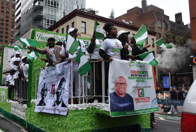 2023: Peter Obi, Atiku, Tinubu’s supporters take campaign ‘fight’ to U.S.