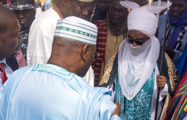 2023: Atiku, Tinubu visit Emir of Zazzau for royal blessings