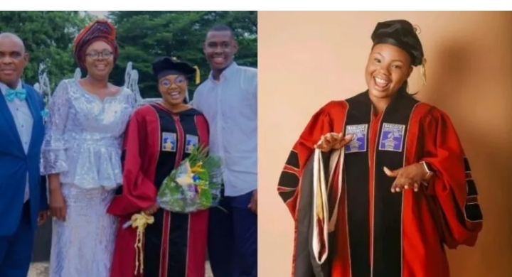 Young Nigerian Lady bags bachelor’s degree at 19, Master at 22, PhD at 25 years, sets World Record