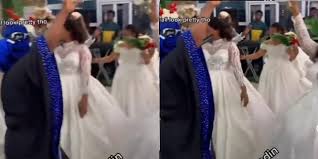 Unbelievable, ladies flood church in wedding dresses in search of husbands