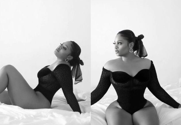 BBNaija’s Tega Dominic flaunts her bubble butt in sexy swimwear photos