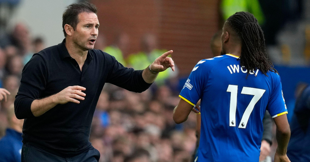 Lampard reacts after Iwobi clash with Everton fans